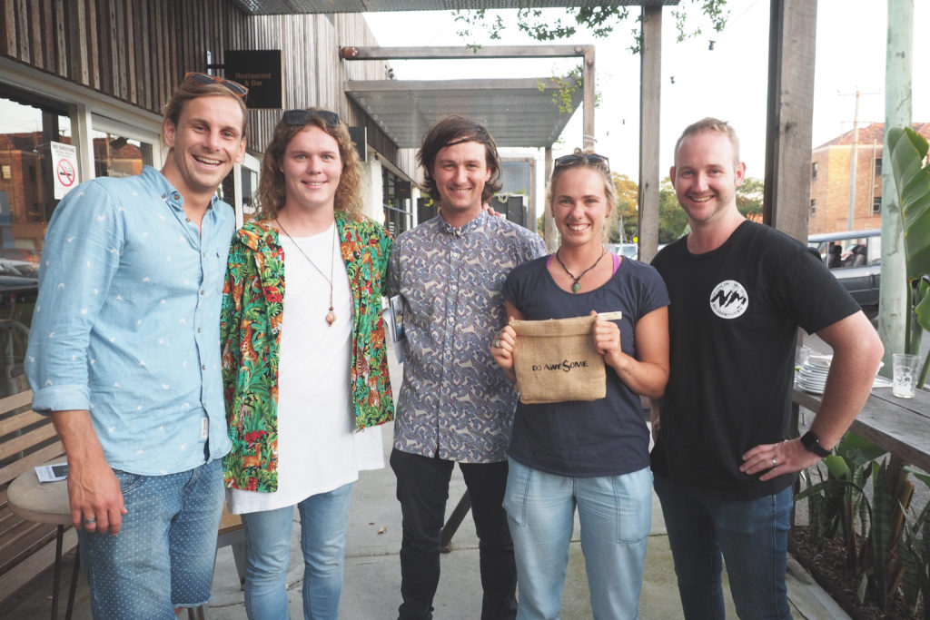 Joel and Aimee from OneWave win February’s Awesome Newcastle