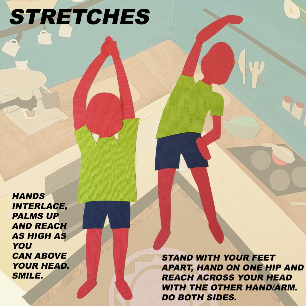 artwork of people stretching